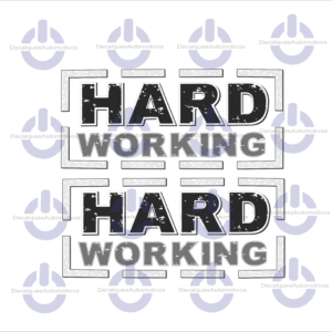 Par Adesivo Hard Working Compatível Fiat Strada 2015 A 2020