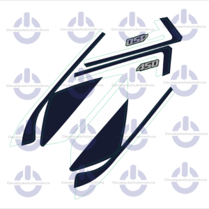 Kit Faixa Adesivo compatível com moto CB 450 ano 1986