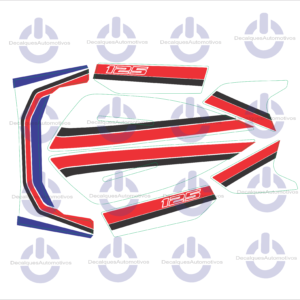 Kit Faixa Adesivo compatível com moto TURUNA ano 1985