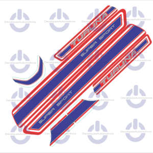 Kit Faixa Adesivo compatível com moto TURUNA ano 1983 1984